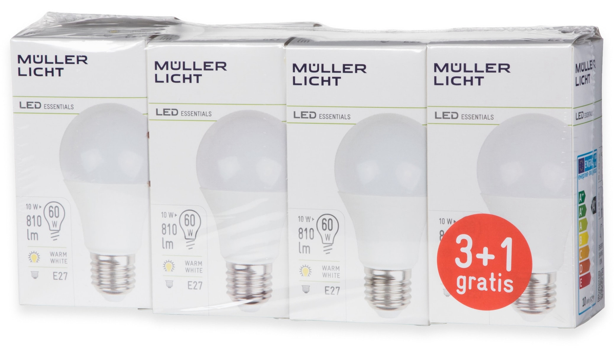 MÜLLER LICHT LED Lampe Birnenform 400255 E27 EEK F 8 5W 806 lm