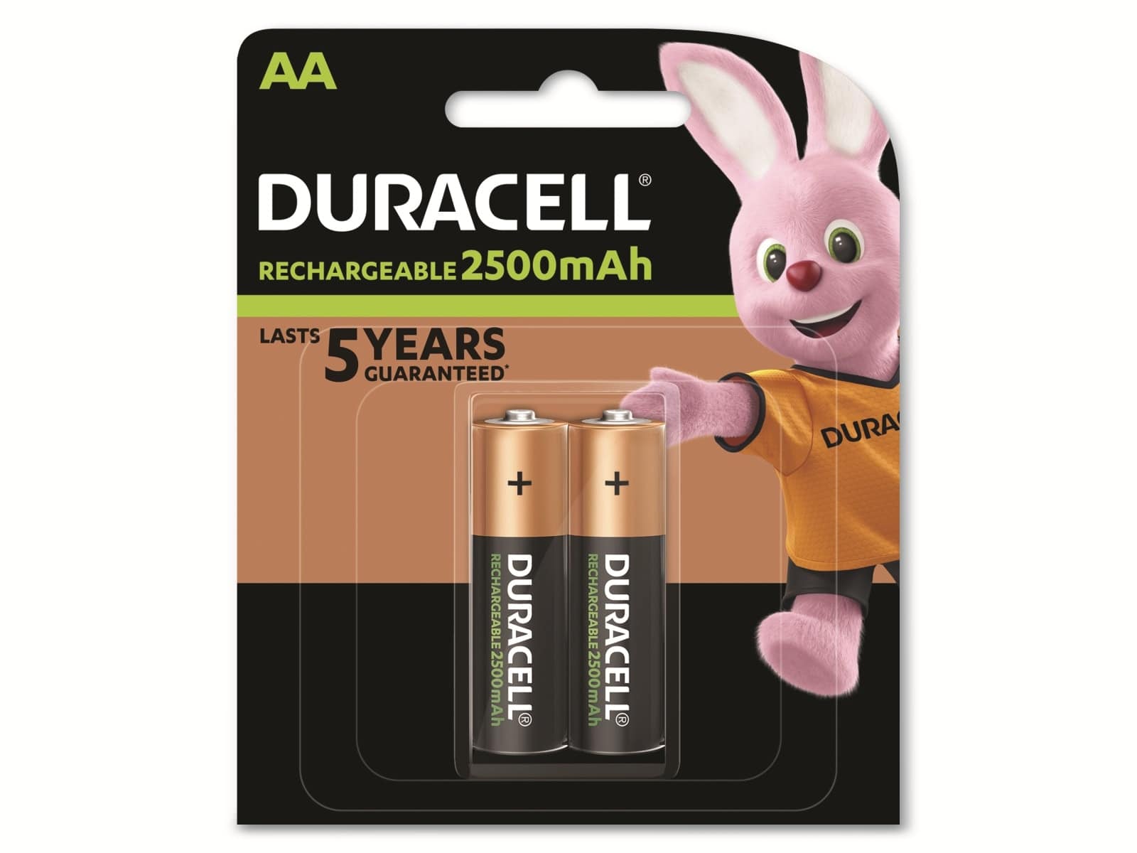 DURACELL NiMH Mignon Akku HR06 1 2V 2500mAh rechargeable 2 Stück