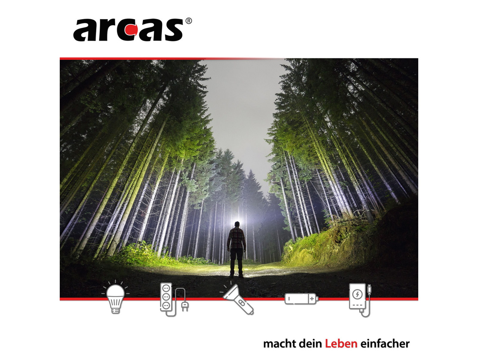 Arcas Led Stirnlampe W Lm Funktionen Inkl Batterien Online