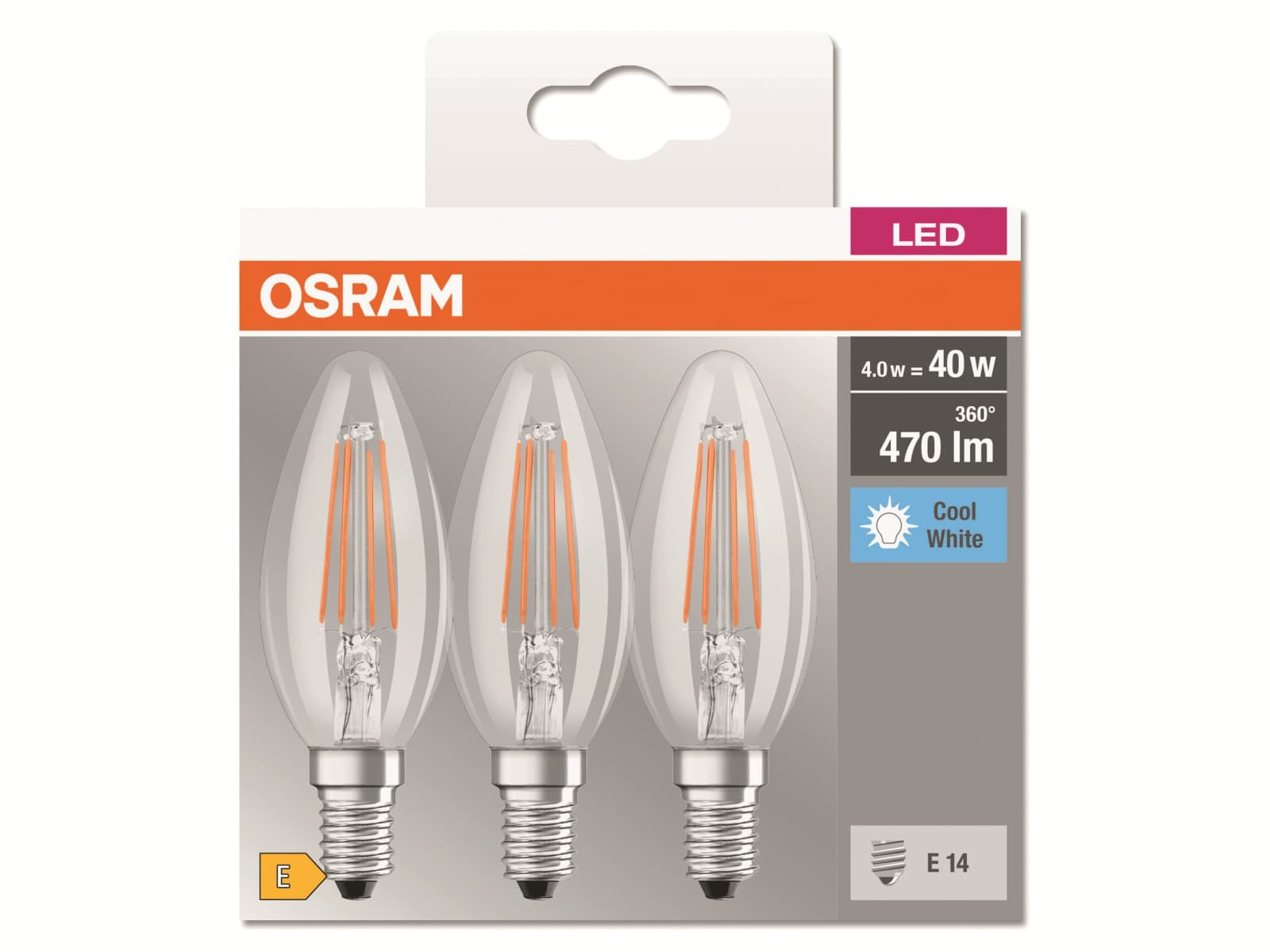 Osram Led Lampe Base Classic B E Eek E W Lm K