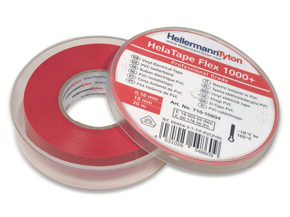 Isolierband, HellermannTyton, 71010604, HTAPEFLEX1000