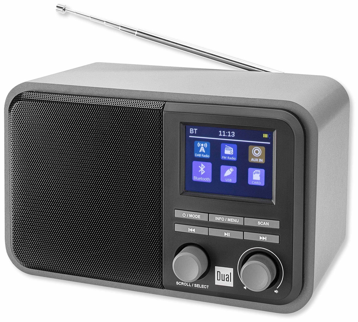 DAB+ Radio DUAL DAB 51, schwarz, Akku, Bluetooth