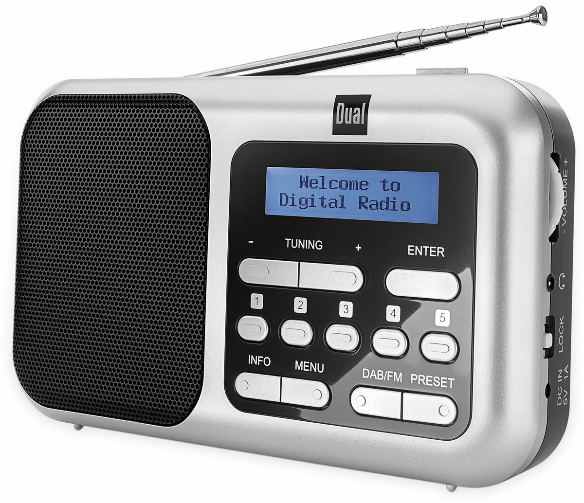 DAB+ Radio DUAL DAB 4.2, silber online kaufen Pollin.de