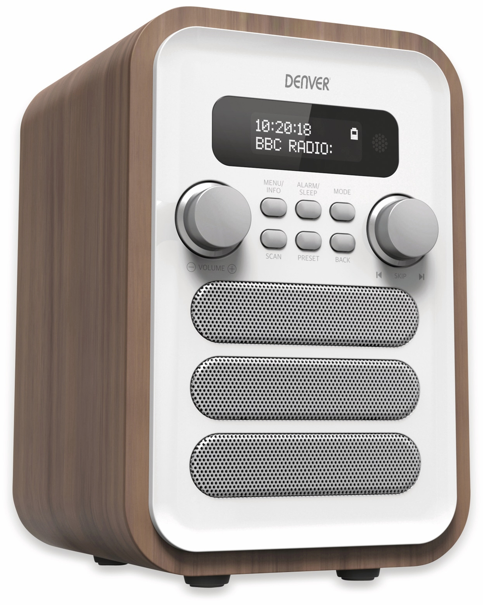 DAB+/FM Radio DENVER DAB48, weiß online kaufen Pollin.de