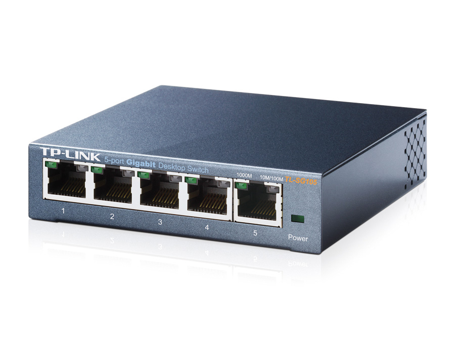 Gigabit Netzwerk Switch TP-LINK TL-SG105, 5-Port