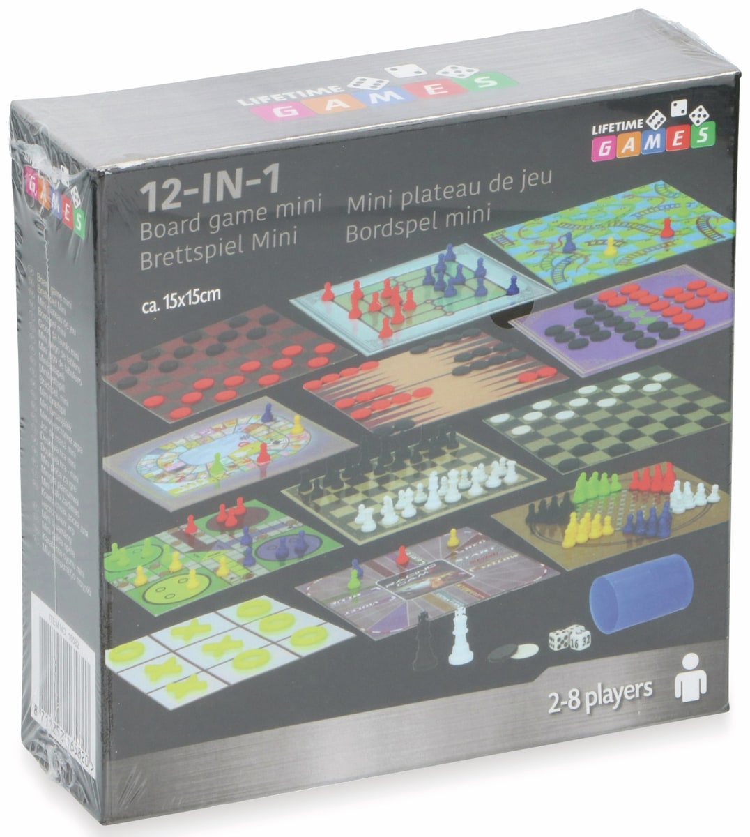 Brettspiel-Set Mini, 12in1 Online Kaufen | Pollin.de