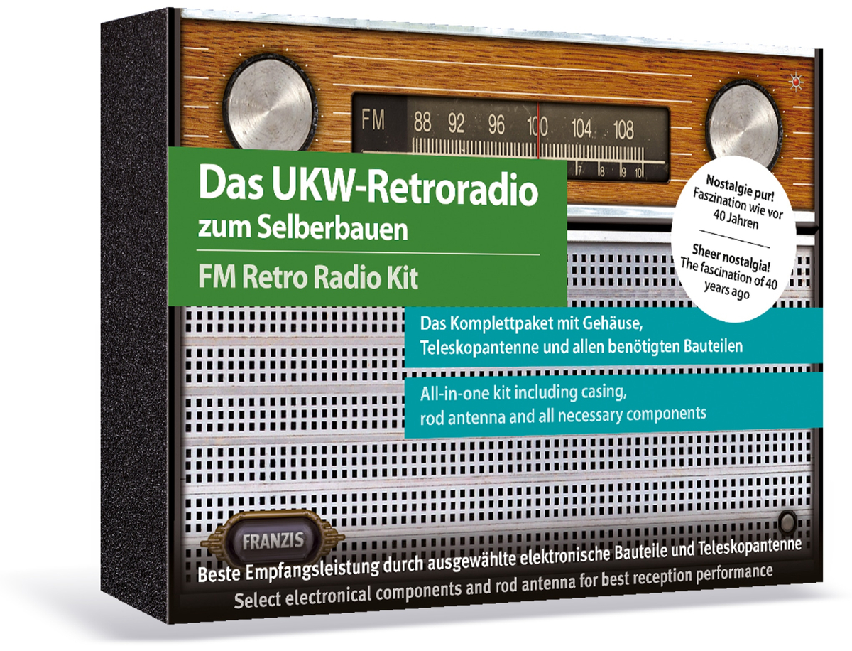 Lernbausatz FRANZIS UKWRetroradio zum Selberbauen