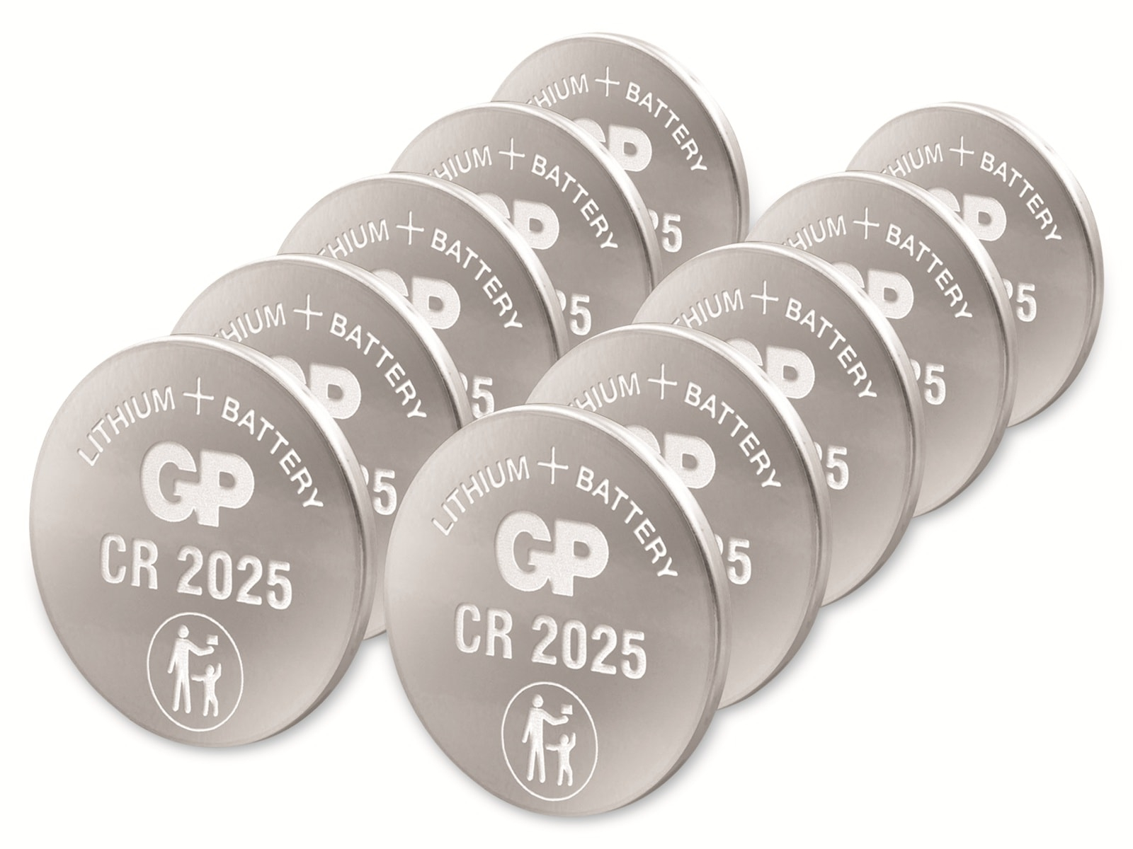 GP LithiumKnopfzelle CR2025, 3V, 10 Stück online kaufen Pollin.de