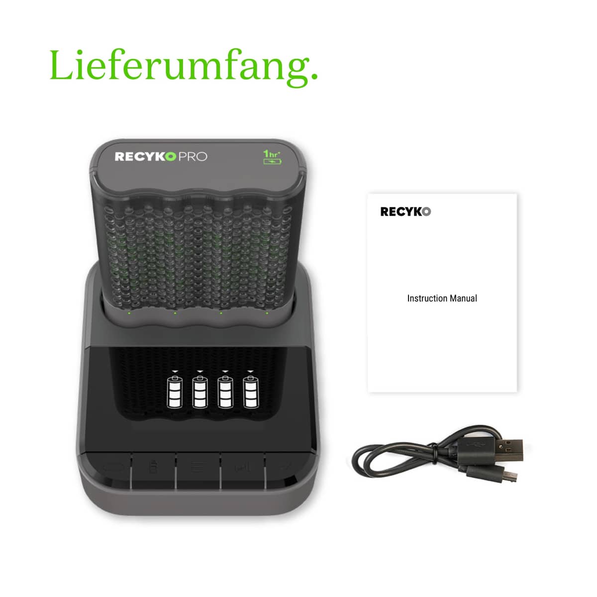 Gp Recyko P D Usb Ladeger T Dockingstation In Aa Nimh Akkus Mah Online Kaufen