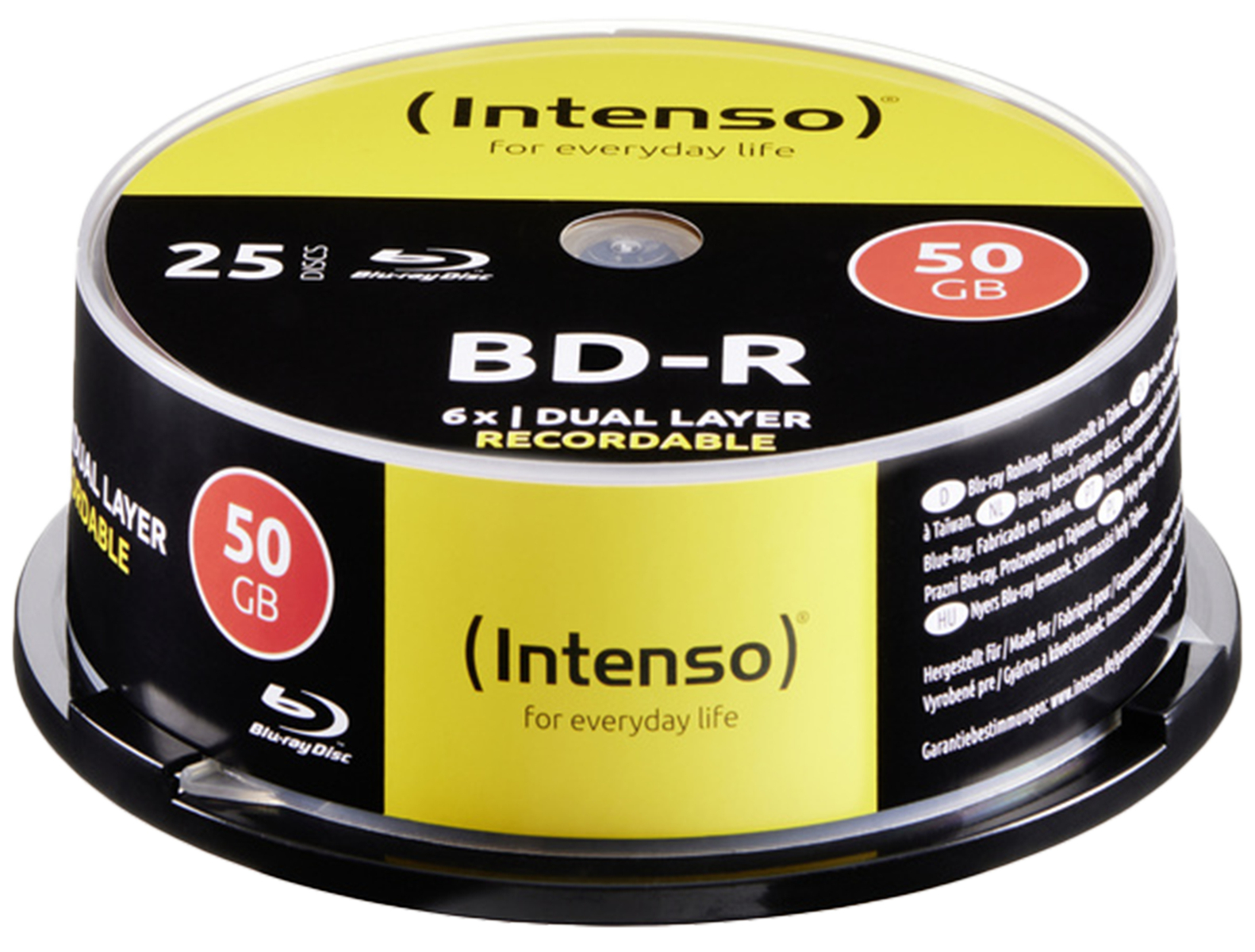 INTENSO BluRay 25er Spindel 6x 50GB