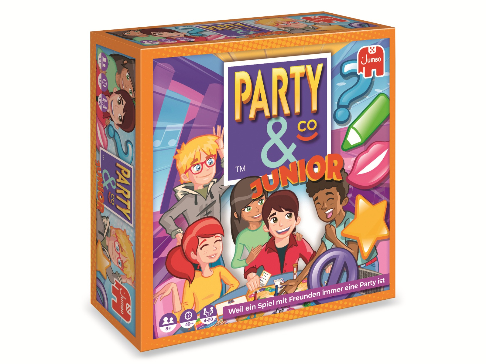 JUMBO Spiele Partyspiel, 19865, Party & Co. Junior