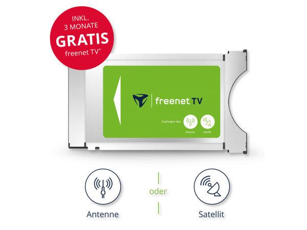 Freenet TV CI+ Modul, DVB-S/S2, DVB-T2 Online Kaufen | Pollin.de