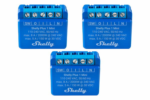 Shelly Plus 1 Mini Relais Gen. 3 max 8A - Raspberry Pi Boards und Zub