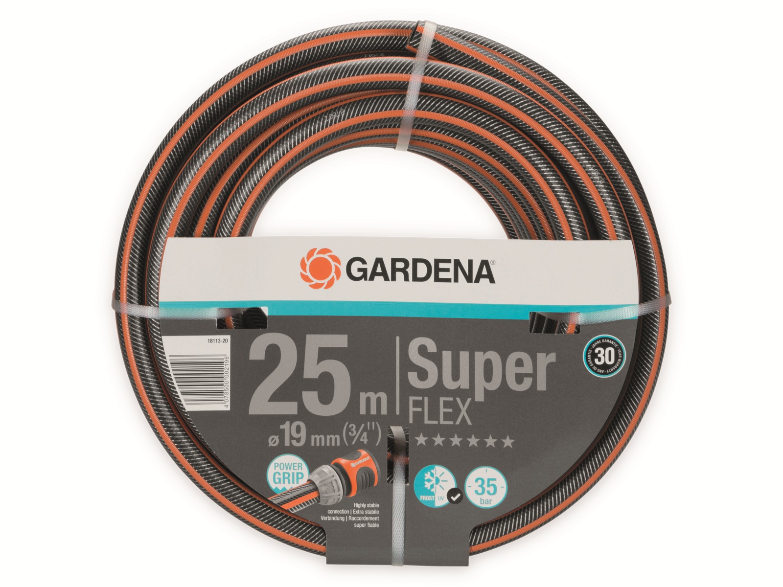 GARDENA Gartenschlauch 18113-20 SuperFLEX, 25 m, 19 mm (3/4")