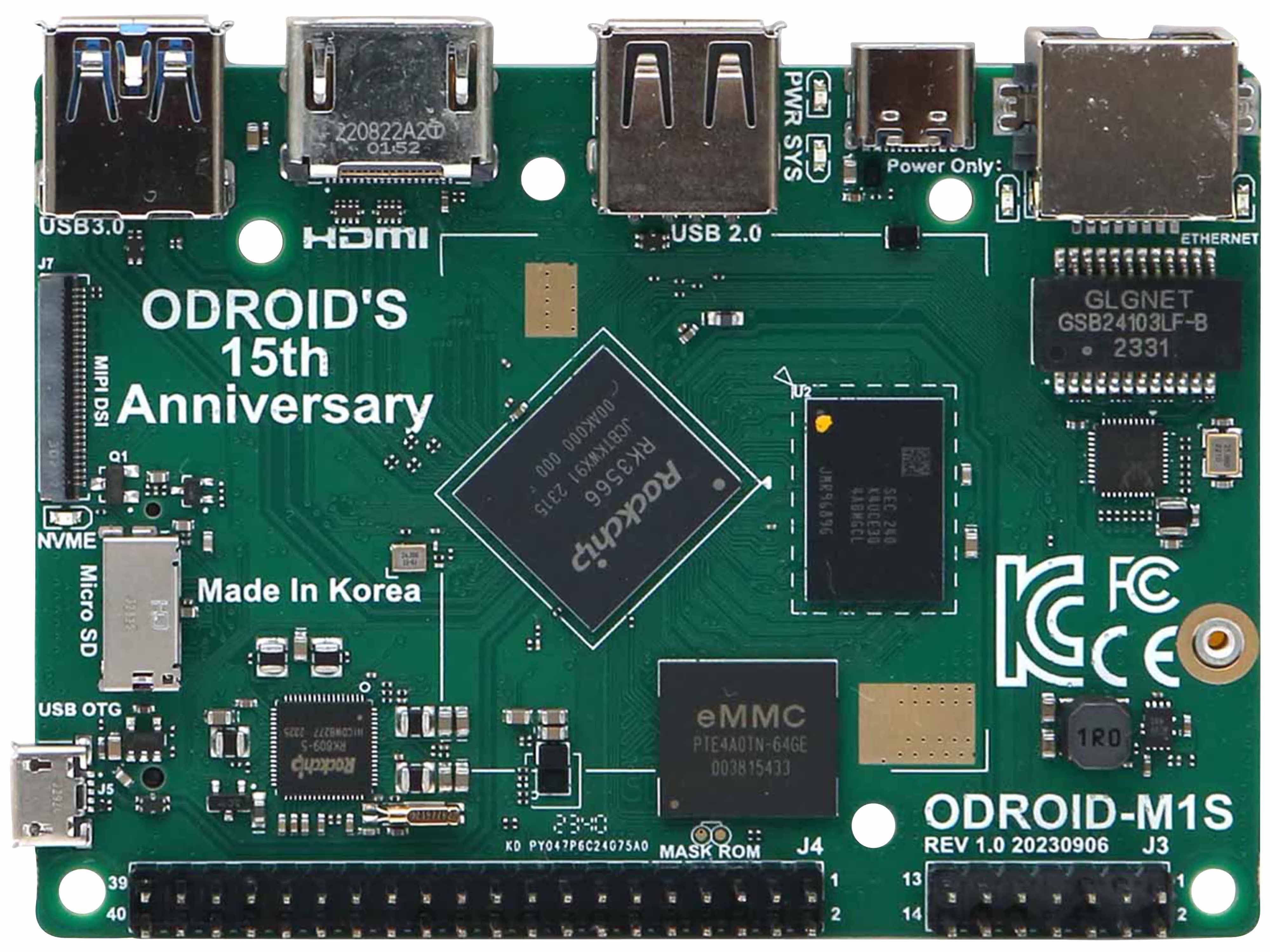 ODROID-M1S Einplatinen-Computer mit IO Header, 8 GB RAM