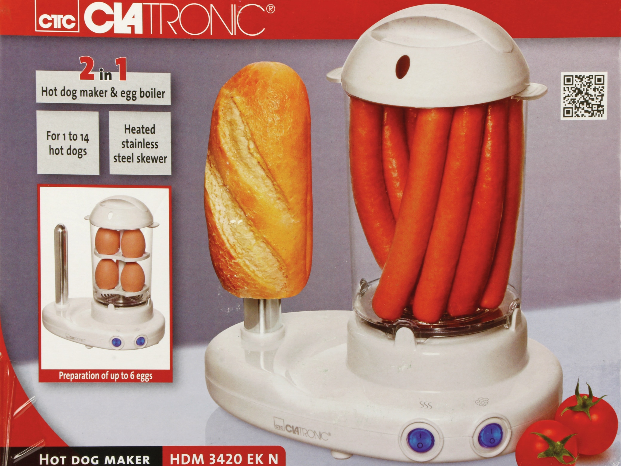 Clatronic Hot Dog Maker, HDM3420, B-Ware