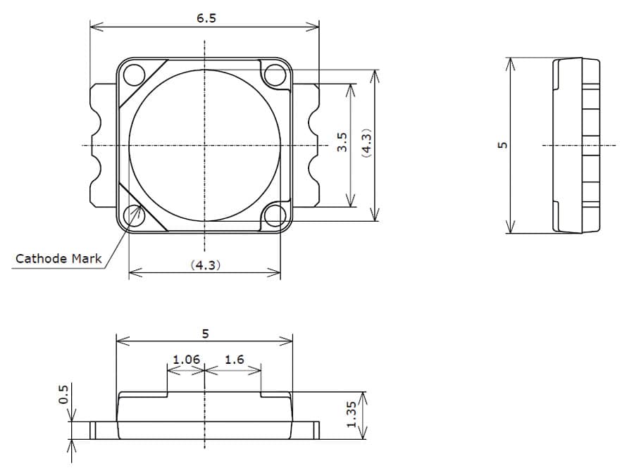 NICHIA High-Power LED NS6W183BT, 115 lm, kaltweiß