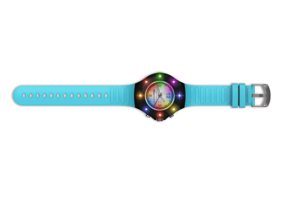 Wechselarmbänder für DISCOWATCH, 4 Stück, lila, rosa, grün, hellblau