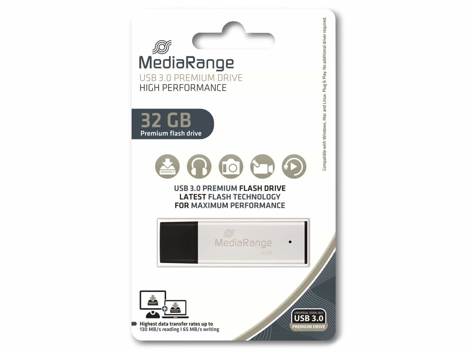 MEDIARANGE USB-Stick MR1900, USB 3.0, 32 GB