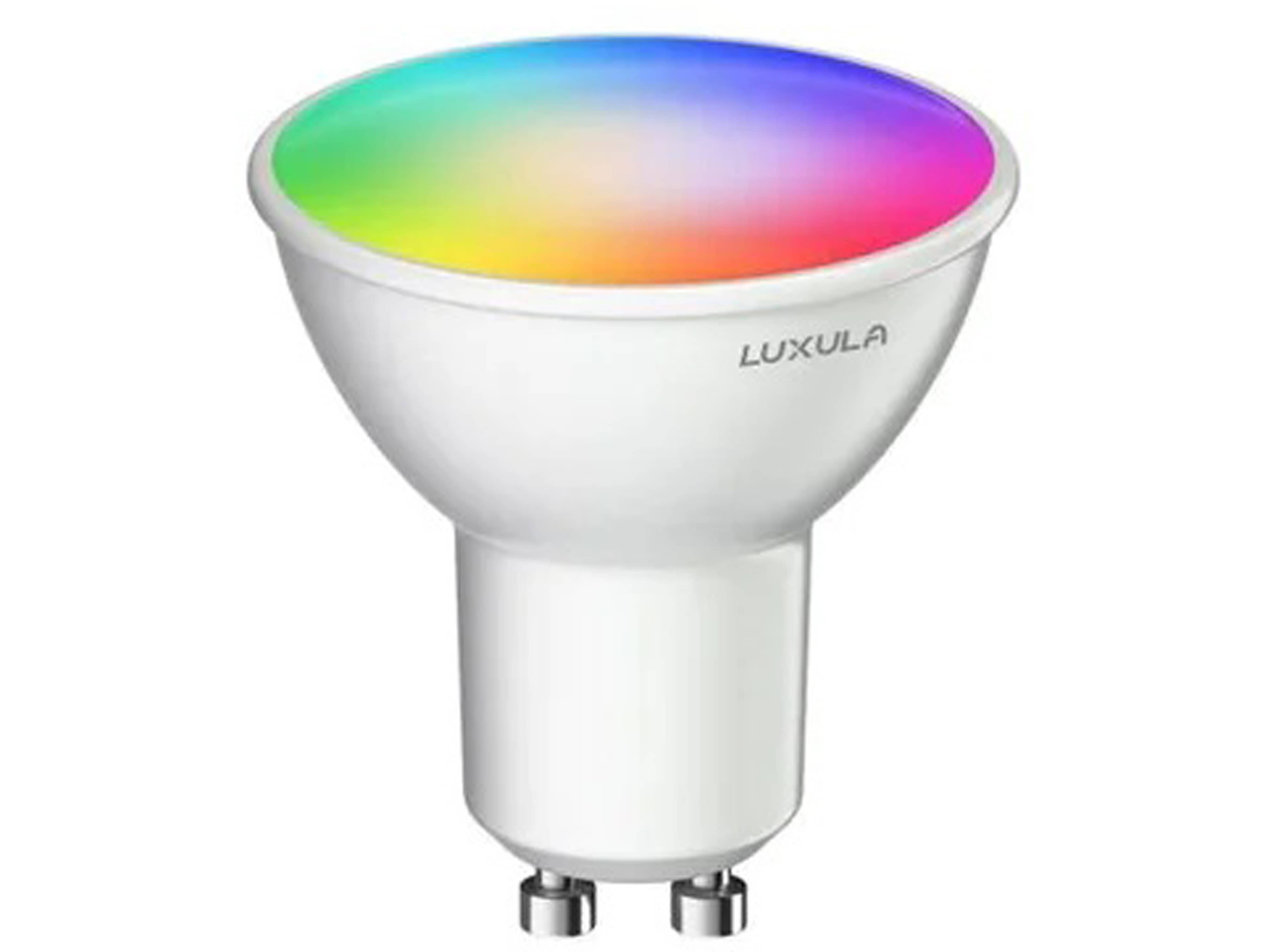 LUXULA LED-Lampe, Reflektorform, SMART, GU10, EEK: F, 5W, 387lm, RGBTW