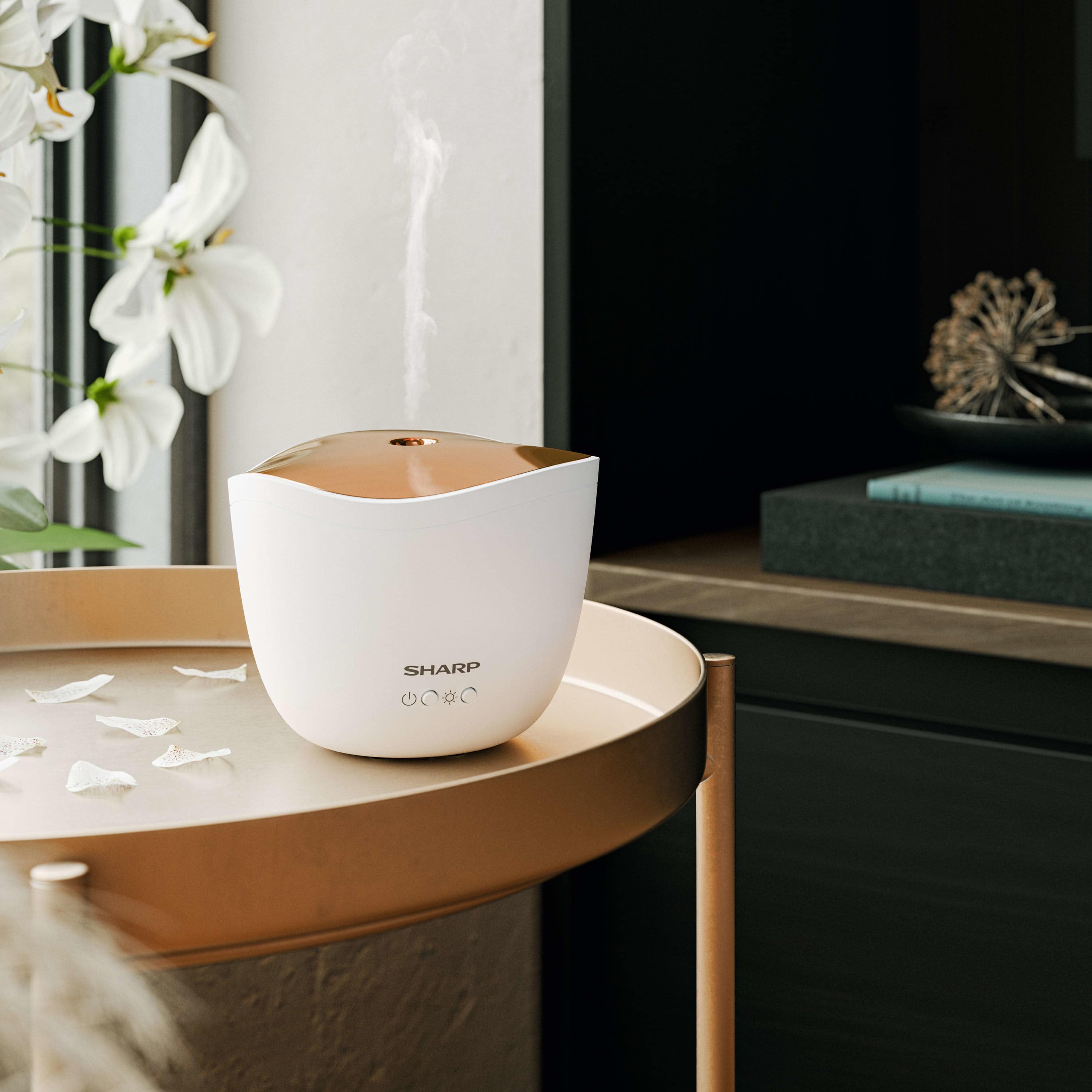 SHARP Aroma-Diffuser DF-A1E-W, weiß/rose-gold