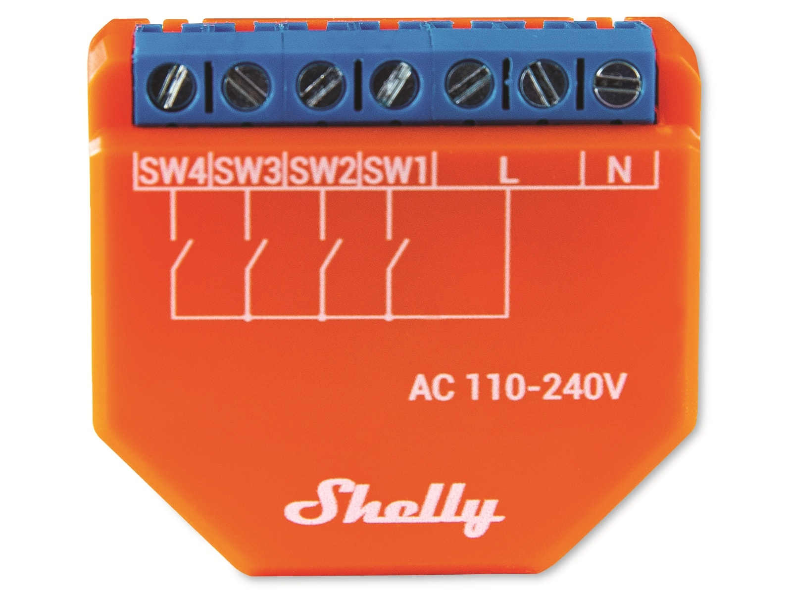 SHELLY Szenenaktivierer Plus i4, WLAN, Bluetooth