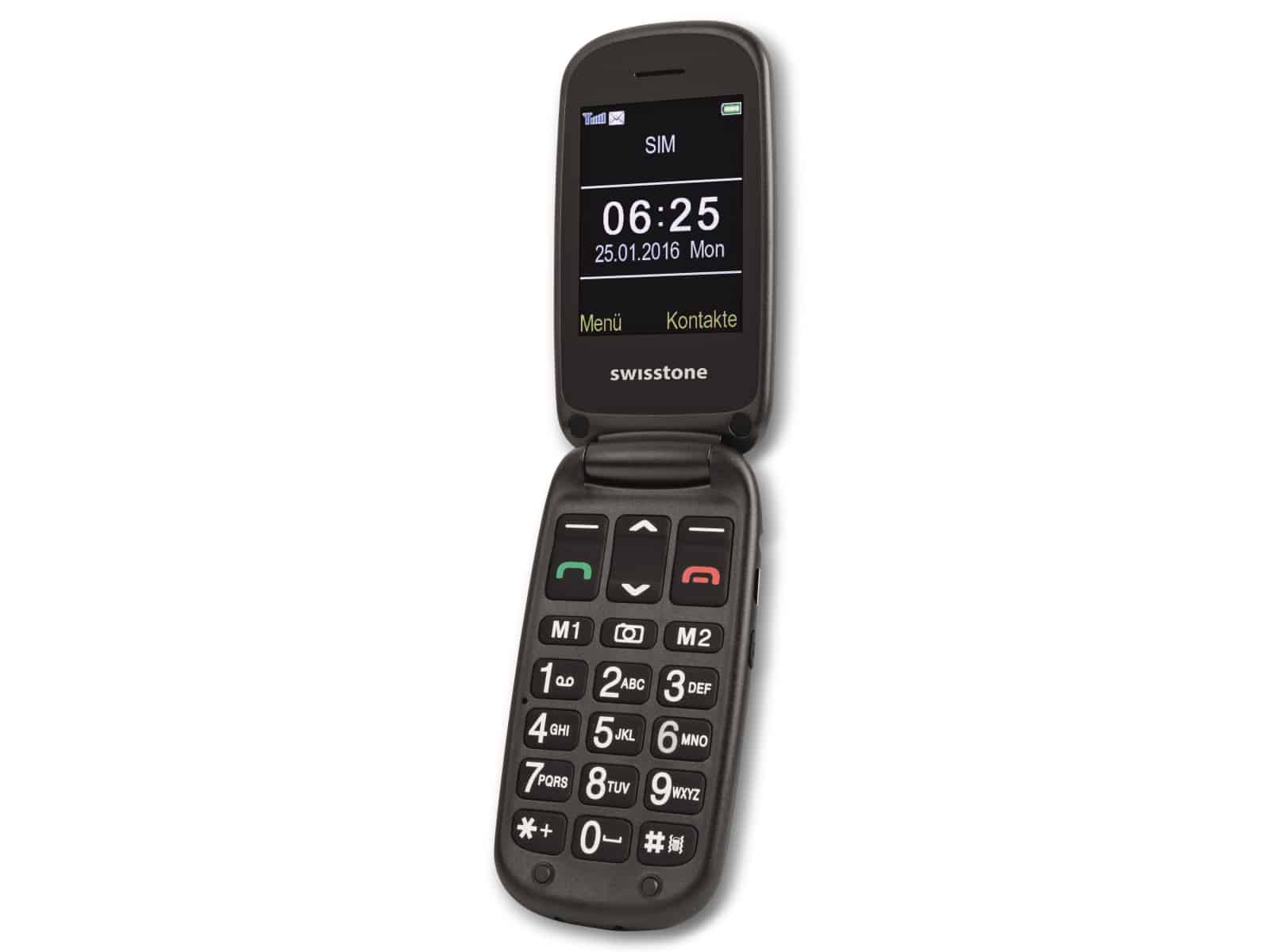SWISSTONE Handy BBM 625, silber/schwarz