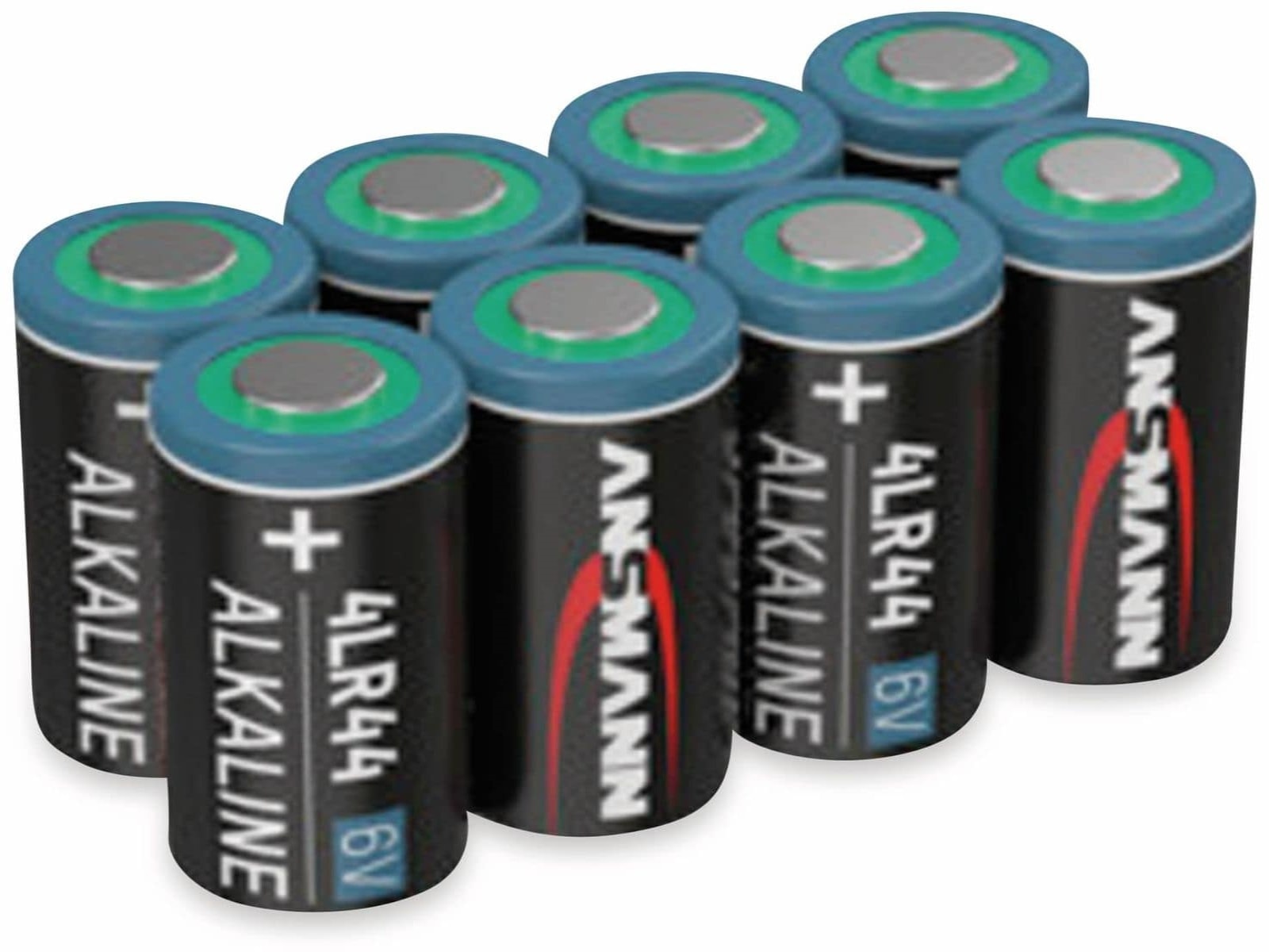 ANSMANN Batterie 4LR44, Alkaline, 8 Stück