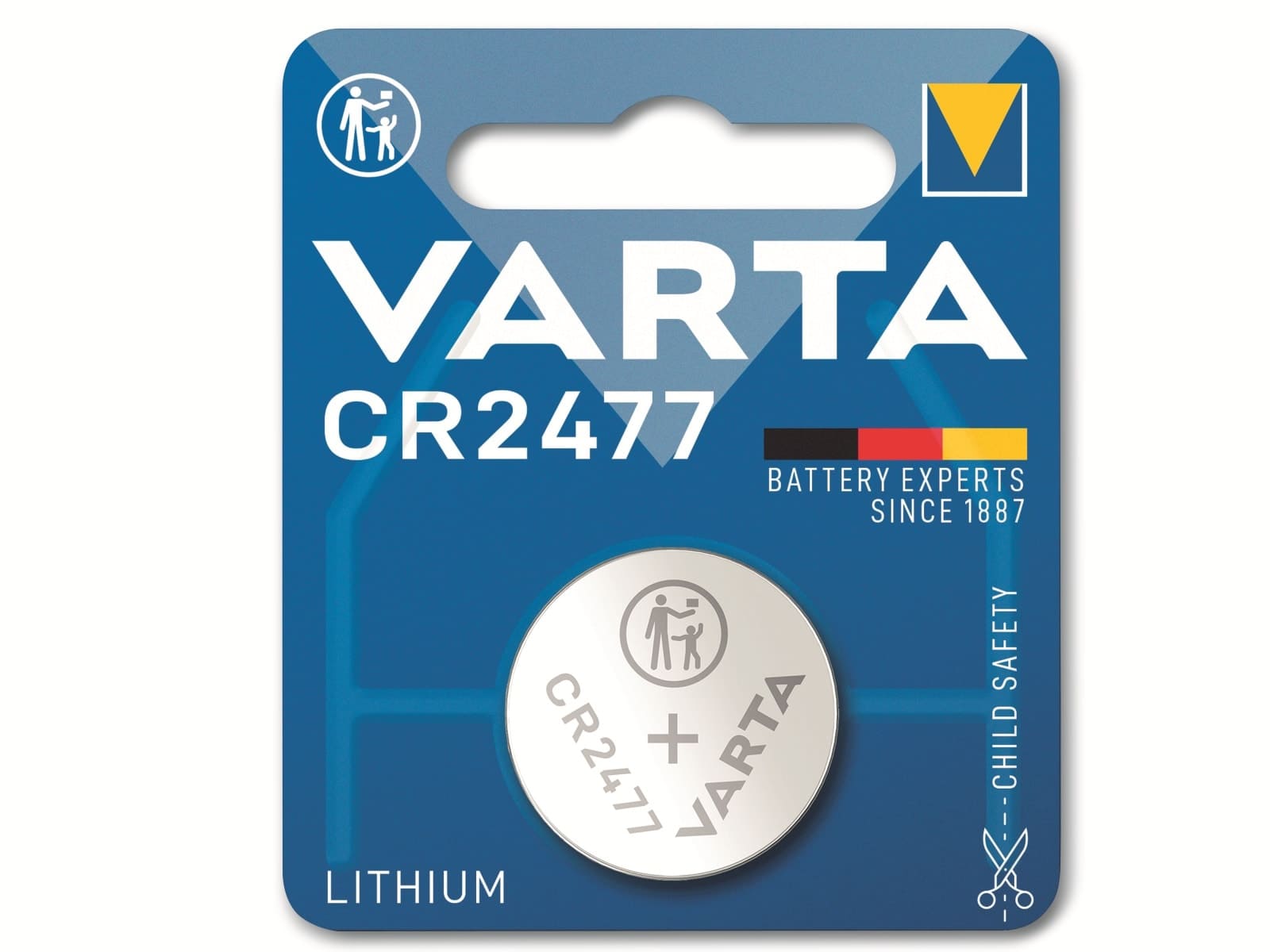 VARTA Knopfzelle Lithium, CR2477, 3V 1 Stück