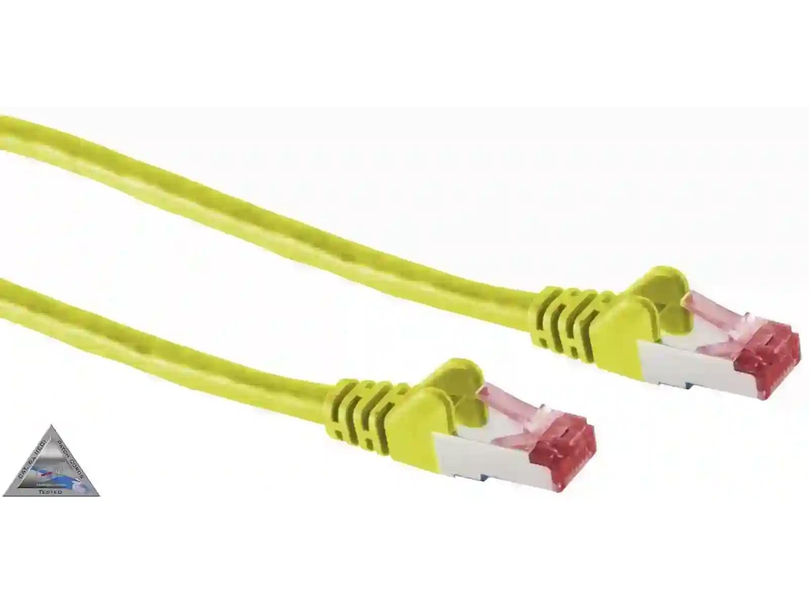 S-IMPULS CAT.6A Patchkabel, halogenfrei, 15 m, gelb