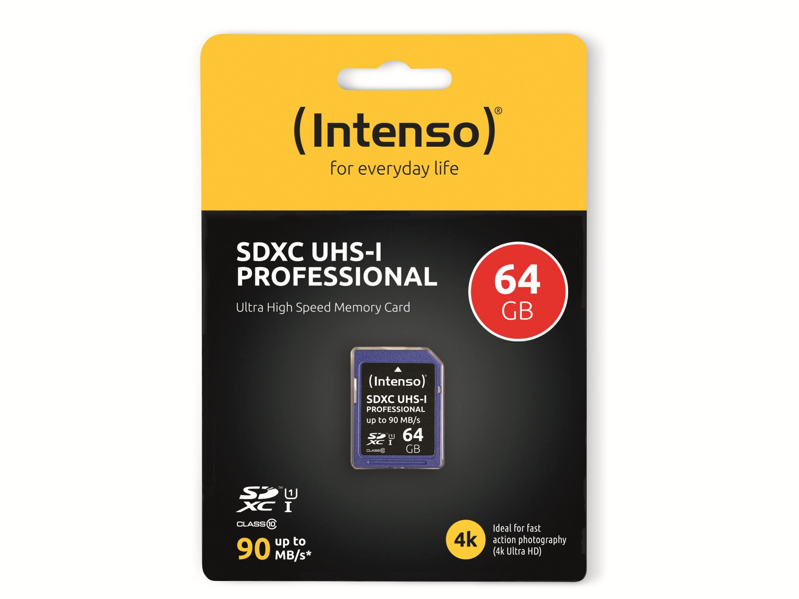 INTENSO SDXC Card 3431490, 64 GB, Class 10, UHS-I