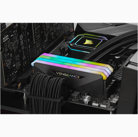 CORSAIR Arbeitsspeicher Vengeance RGB RT, DDR4, Kit, 128 GB