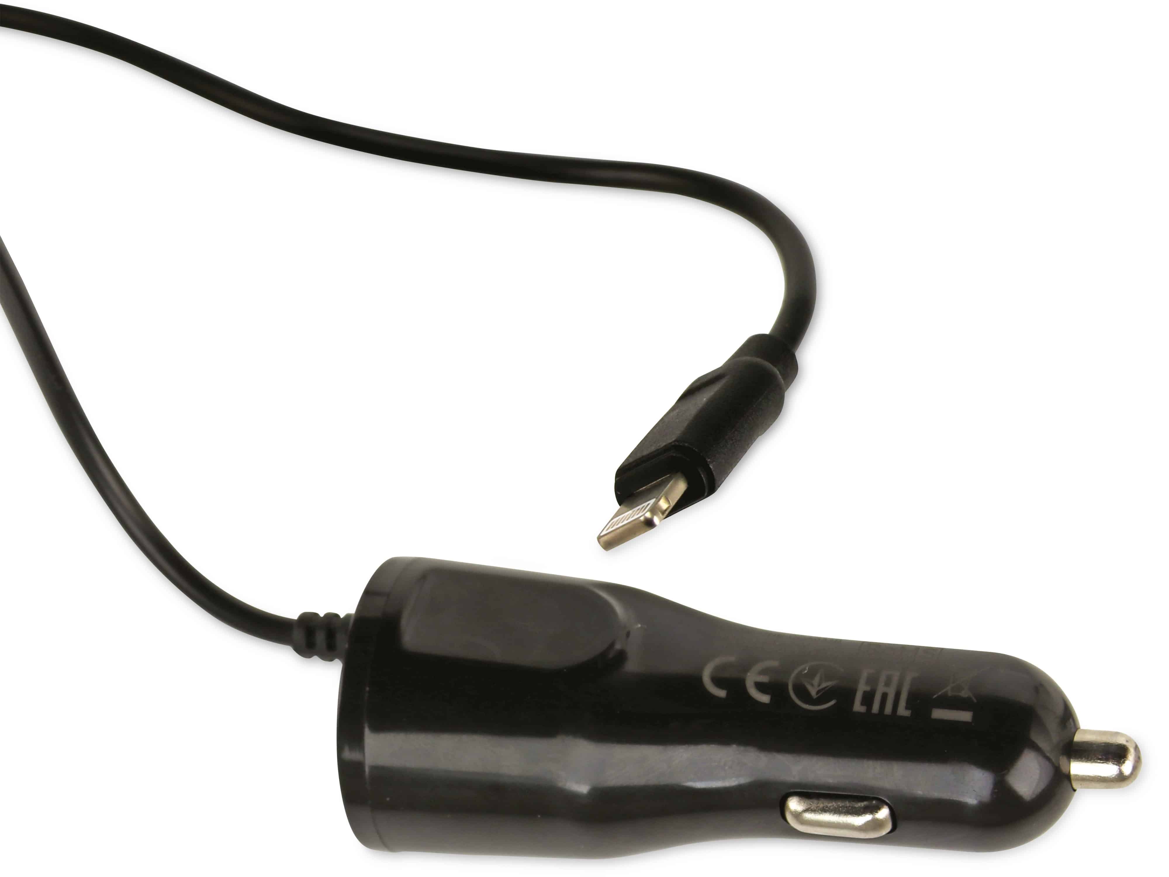 USB-Lader, KFZ, CANYON, CNE-CCA033B, Lightning, USB 5V/2,4 A
