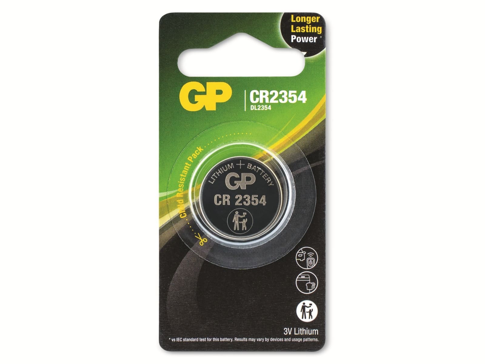 GP Lithium-Knopfzelle CR3054, 3V