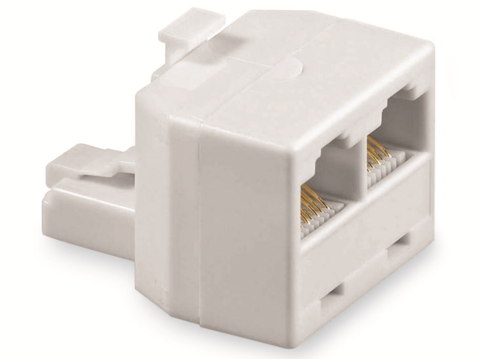 GOOBAY ISDN T-Adapter, 2x RJ45 Buchse, weiß