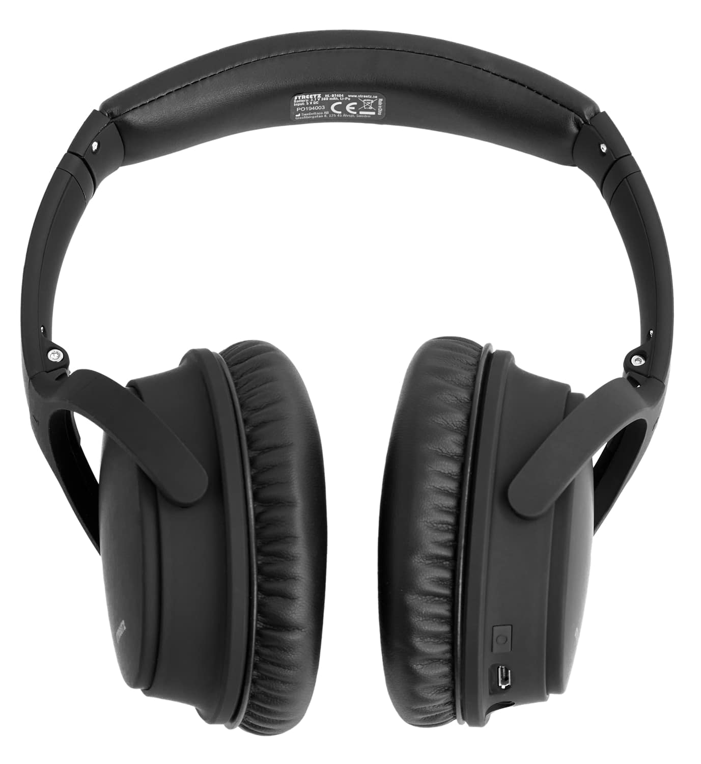 STREETZ Bluetooth Over-Ear Kopfhörer HL-BT404, faltbar, Noise canceling