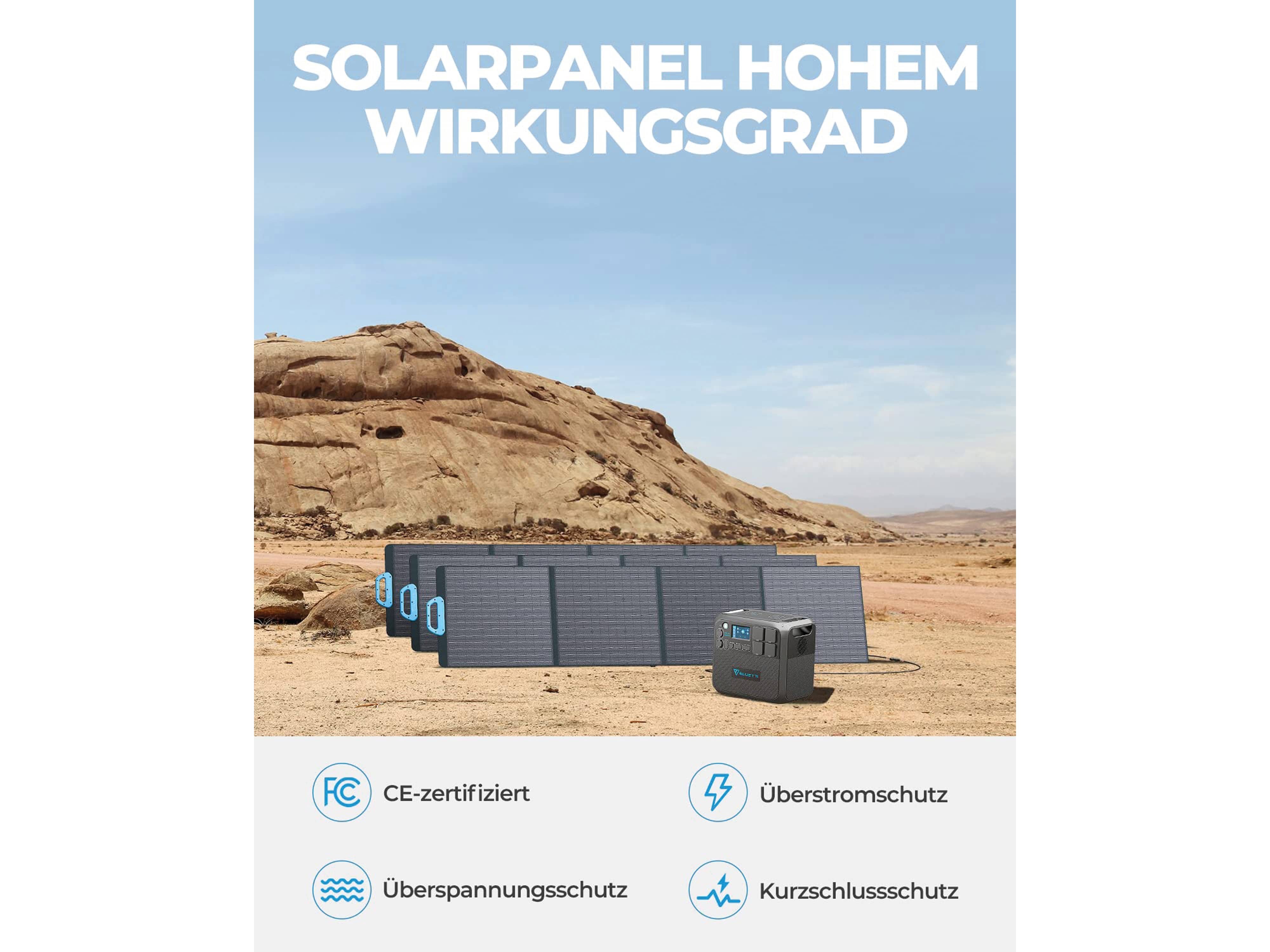 BLUETTI Solarmodul PV200, 200 W