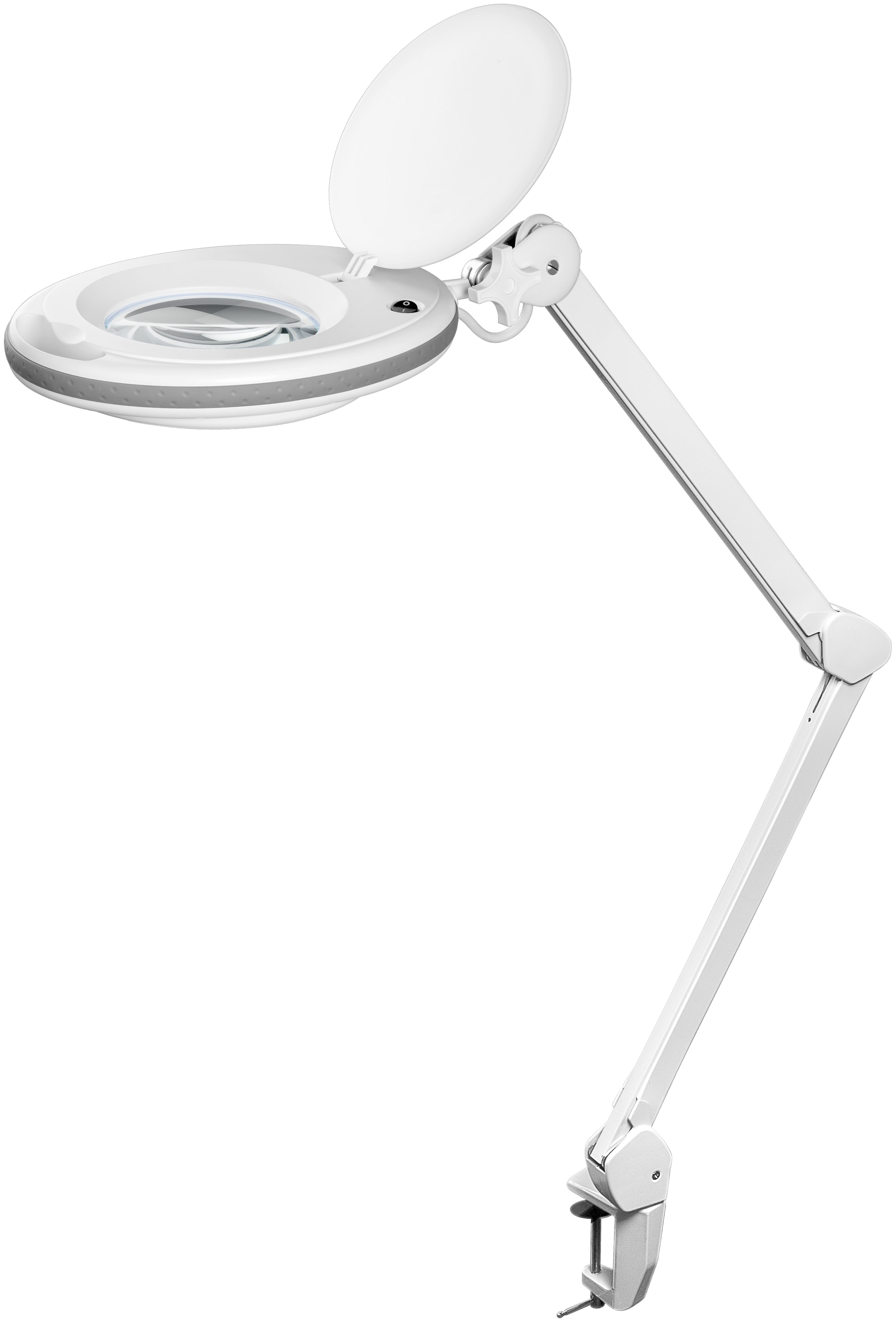 GOOBAY LED-Klemm-Lupenleuchte, 8 W, 650 lm, Kristallglas, 1,75x Vergrößerung