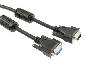 LOGILINK VGA-Anschlusskabel, Stecker/Kupplung, 15 m, schwarz