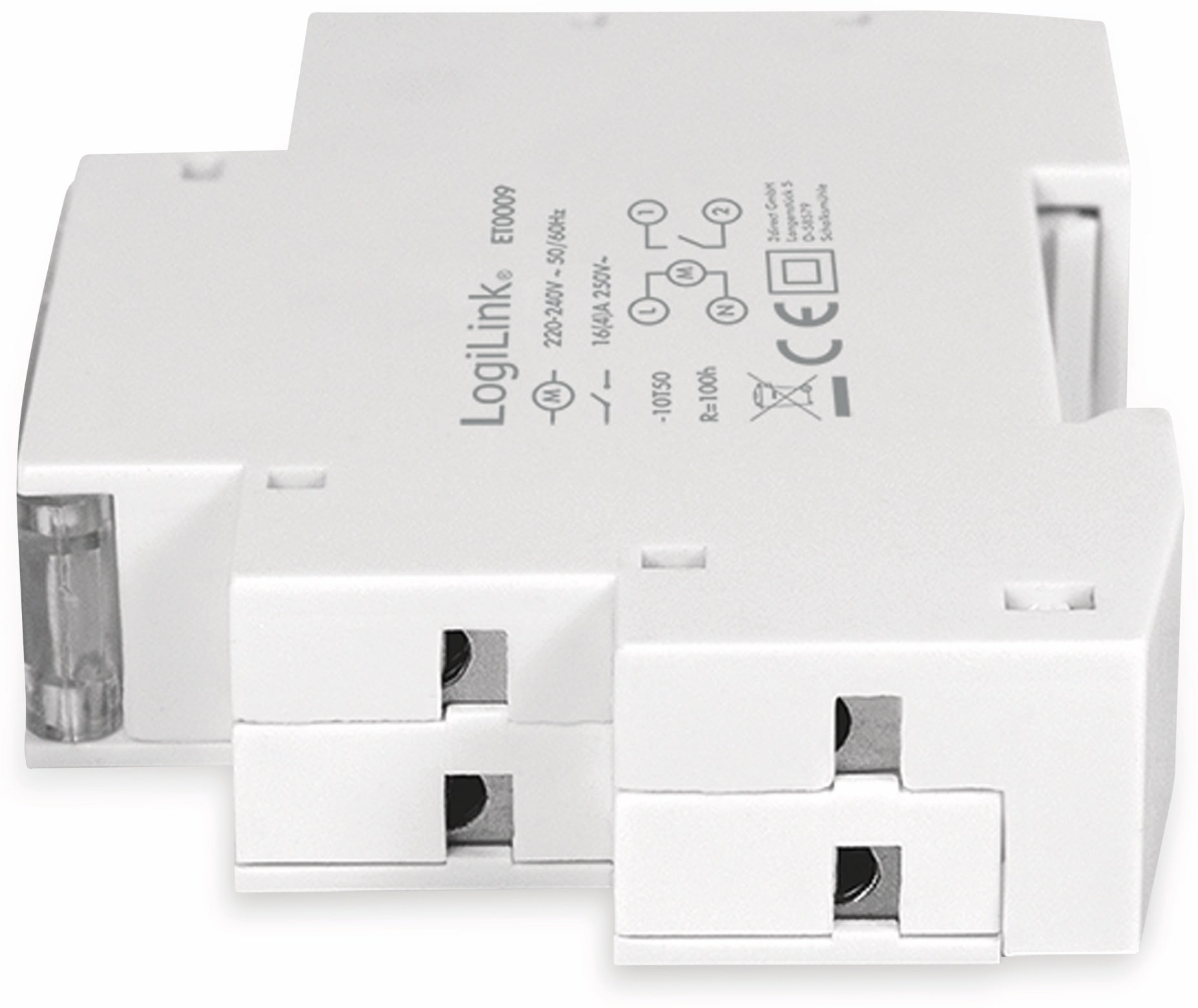 LOGILINK Mechanische Zeitschaltuhr ET0009, für Hutschienenmontage
