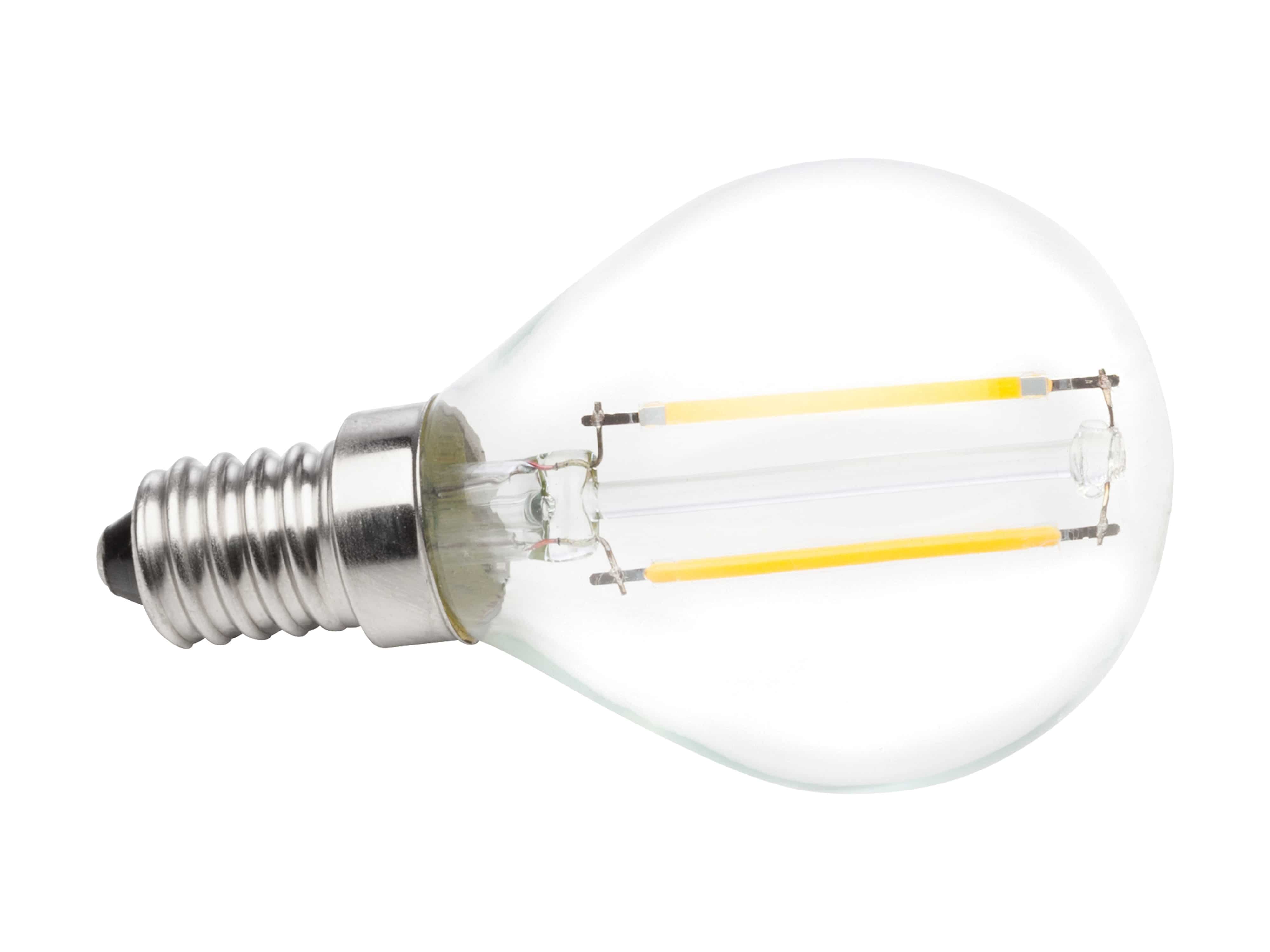 MÜLLER-LICHT LED-Filament-Lampe, E14, EEK: F, 2,5W, 245lm, 2700K