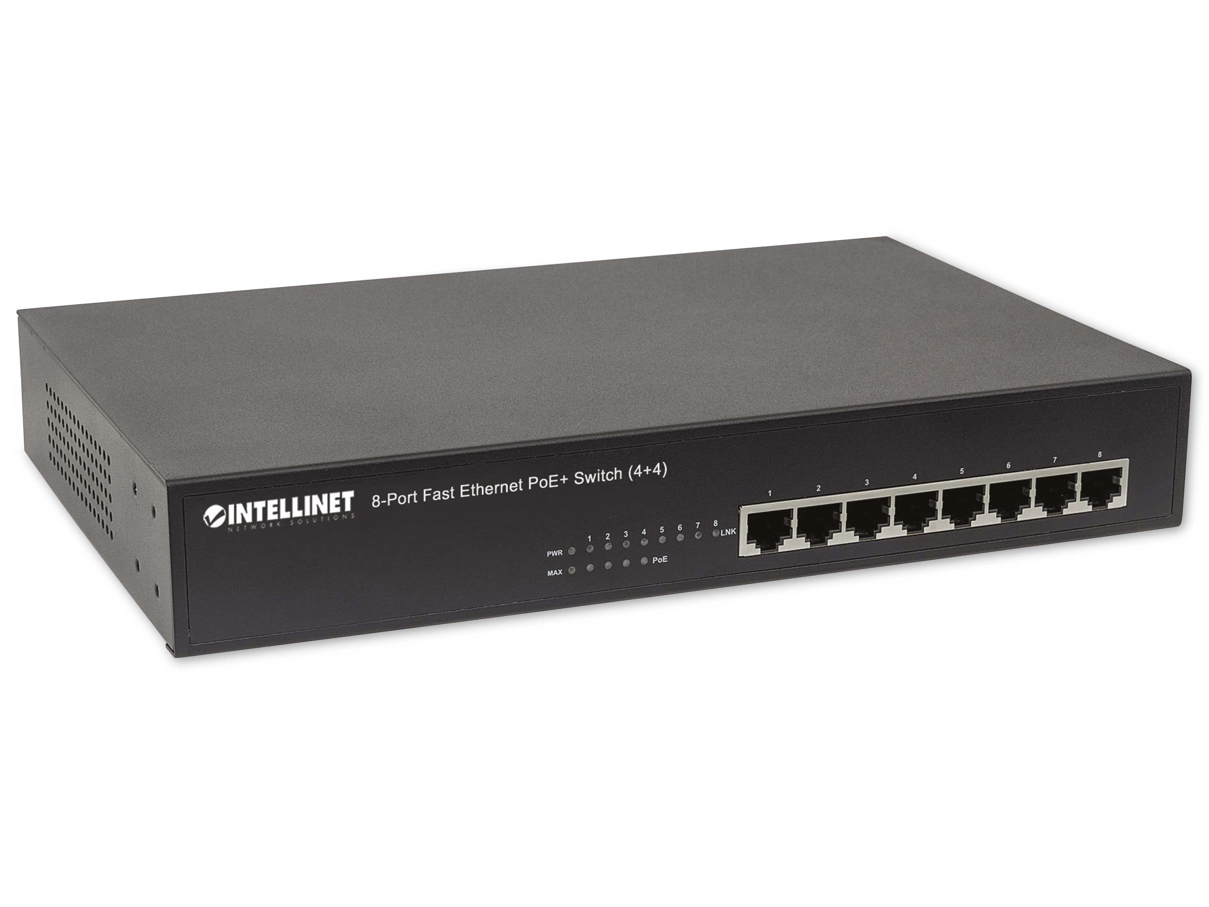 INTELLINET Ethernet Switch 561075 8-Port PoE+