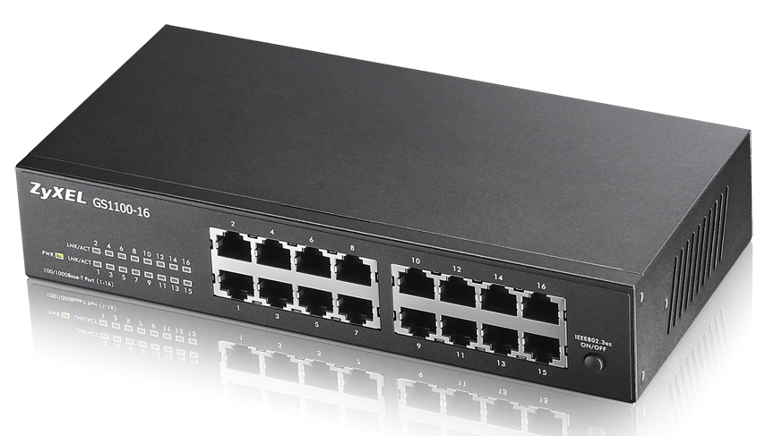 ZYXEL Switch 16 Port Gigabit GS1100-16 V3