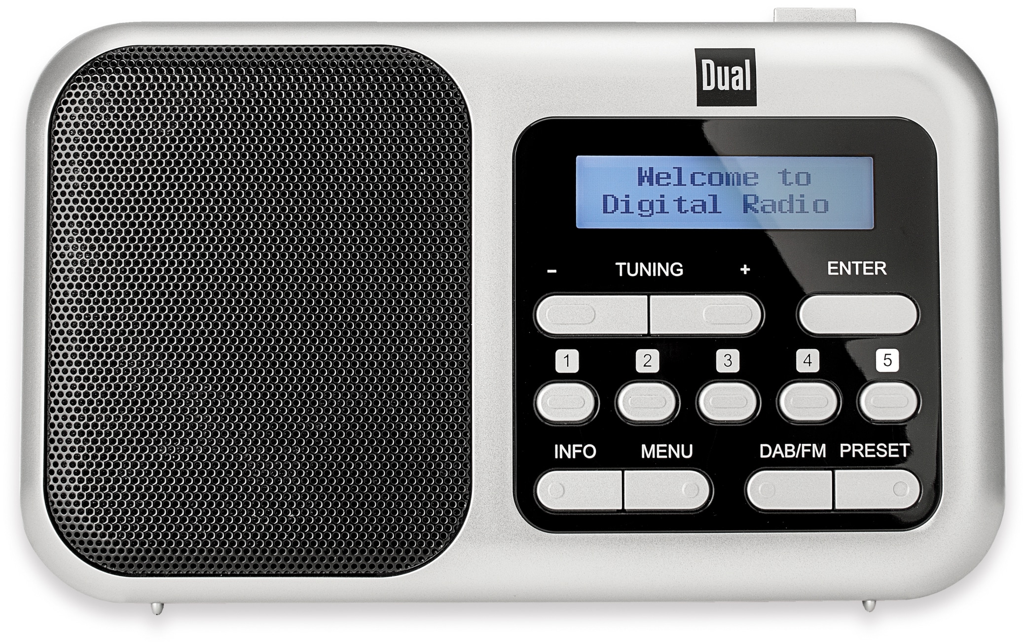 Dual DAB+ Radio DAB 4.2, silber
