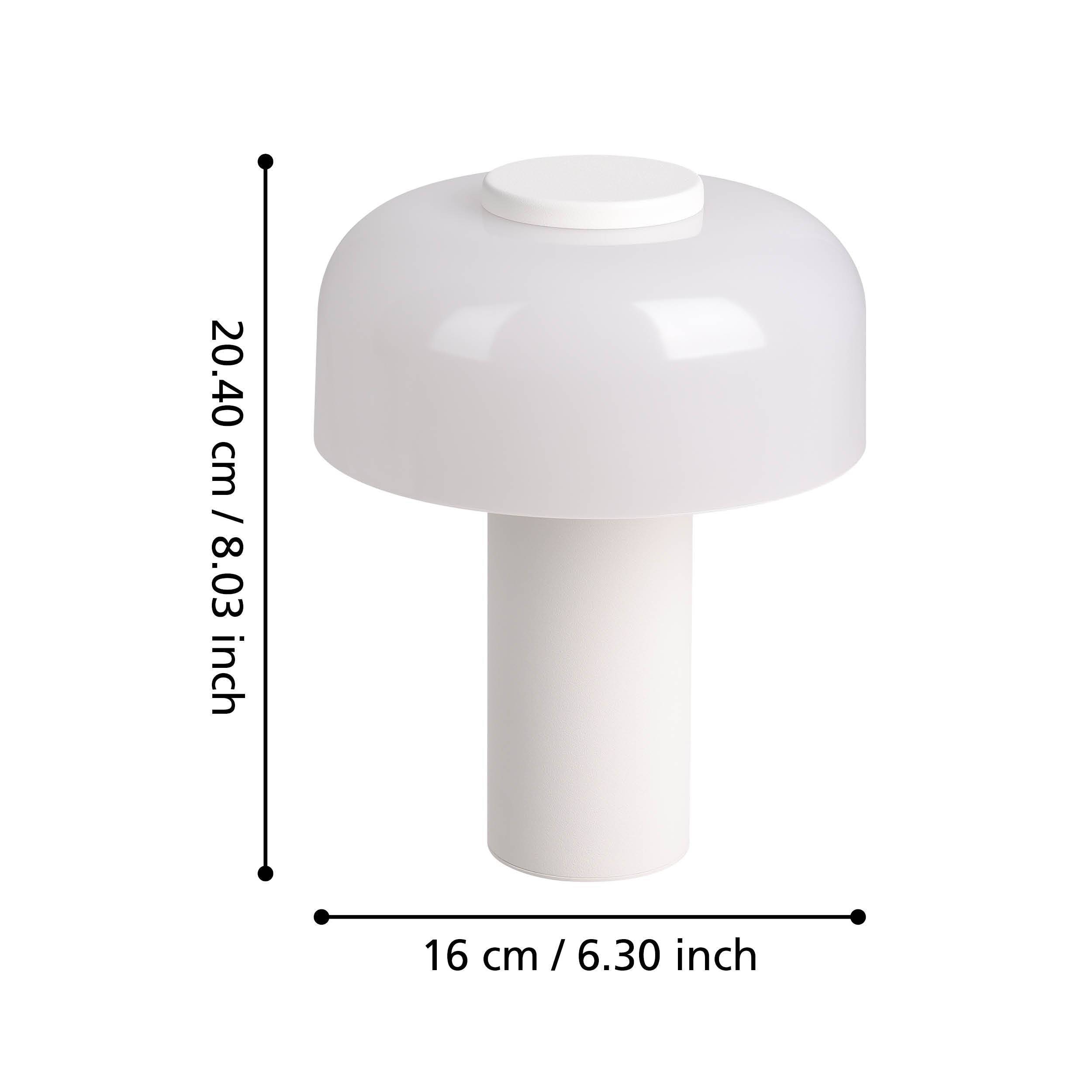 EGLO LED-Tischleuchte 900982 weiß, 2,25 W, 250 lm, CCT, IP44