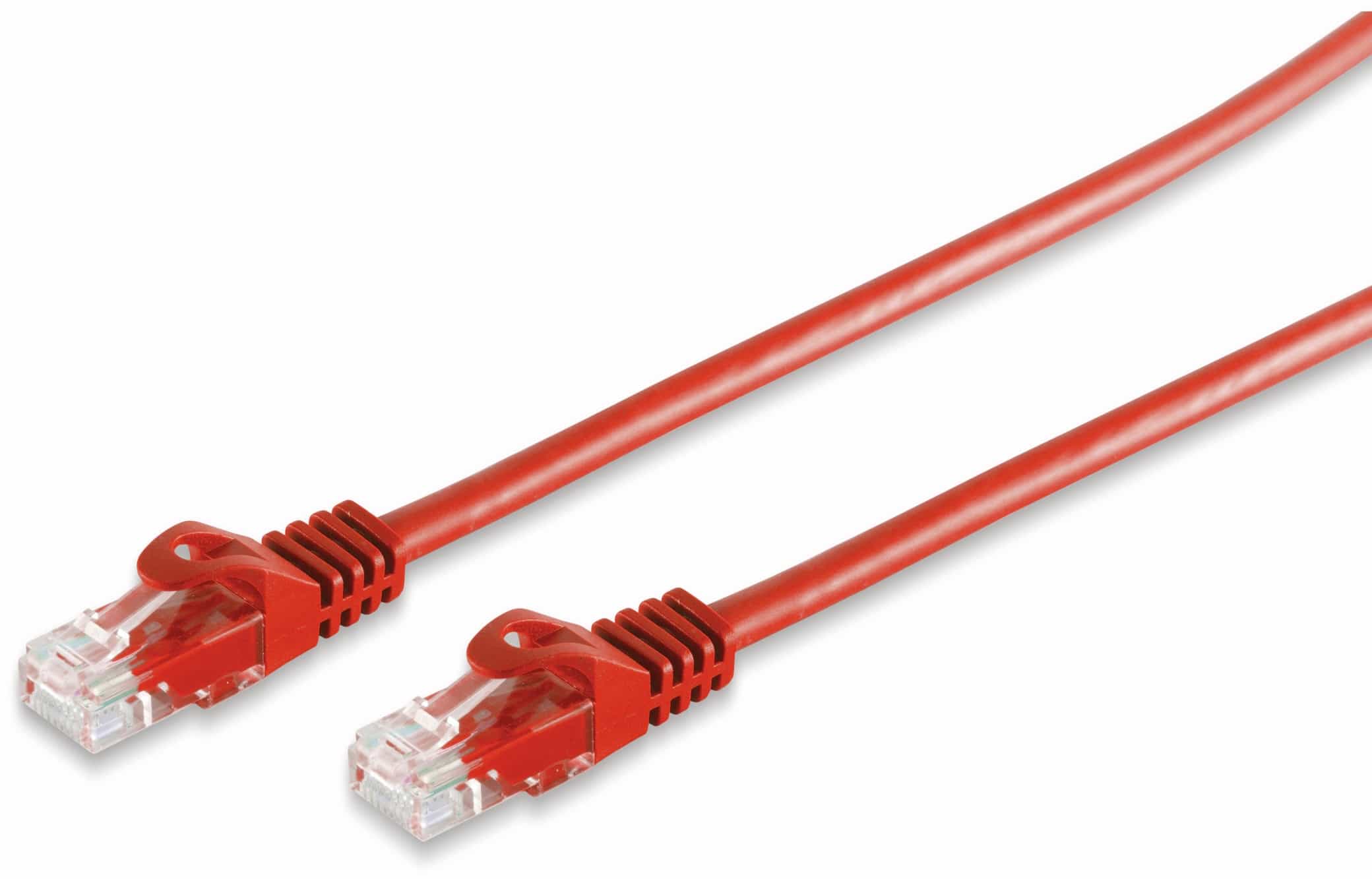 RJ45 Patchkabel CAT 7 Rohkabel U/UTP, rot, 30 m