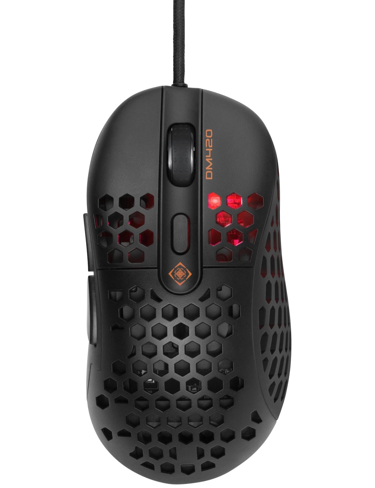 DELTACO GAMING Gaming Maus ultraleicht mit RGB, schwarz