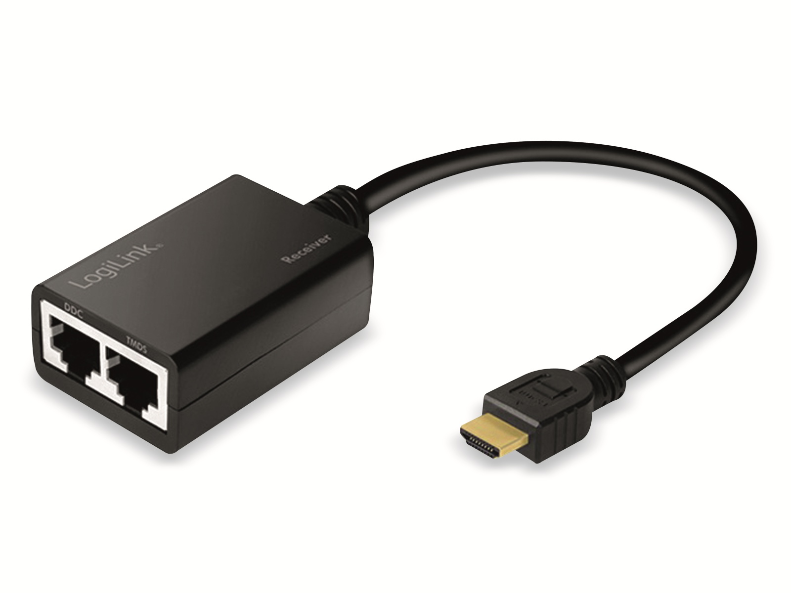 LOGILINK HDMI-Extender-Set HD0021, LAN, 30 m, 1080p/60, Pigtail, 30 cm