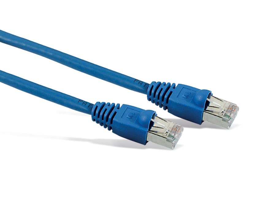 CAT.6 Patchkabel, 15 m, blau, S-FTP, PIMF