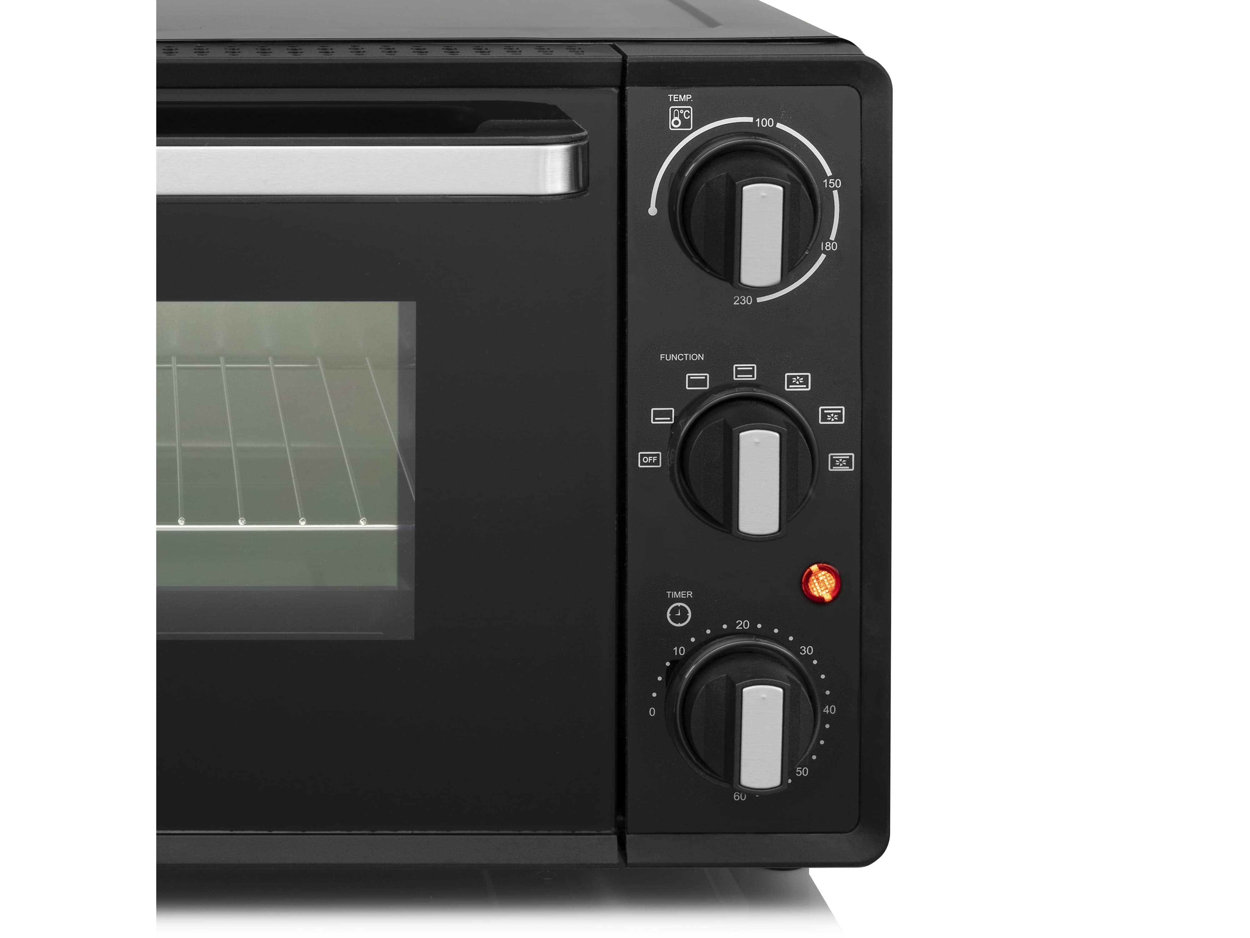 TRISTAR Mini-Backofen OV-3622, 19 L, 800 W, Heißluft, schwarz